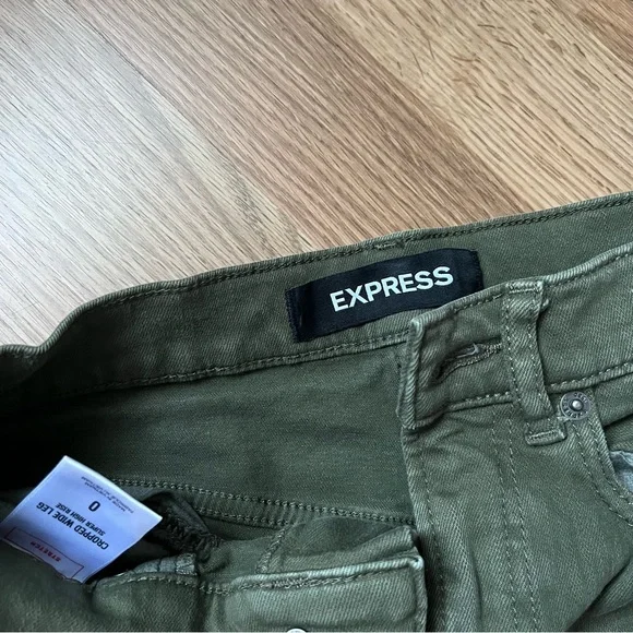 Green wide leg jeans - Picture 3 of 3